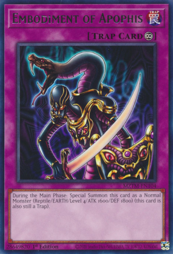 Embodiment of Apophis - MZTM-EN104 - Rare 1st Edition