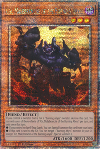 Cir, Malebranche of the Burning Abyss - RA04-EN234 - Quarter Century Secret Rare 1st Edition