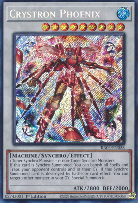 Crystron Phoenix - RA04-EN058 - Secret Rare 1st Edition