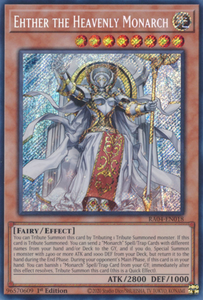 Ehther the Heavenly Monarch - RA04-EN018 - Secret Rare 1st Edition