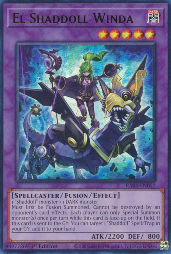 El Shaddoll Winda - RA04-EN052 - Ultra Rare 1st Edition