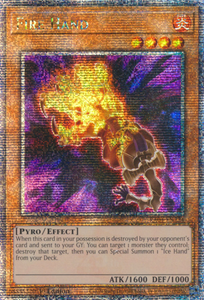 Fire Hand - RA04-EN224 - Quarter Century Secret Rare 1st Edition