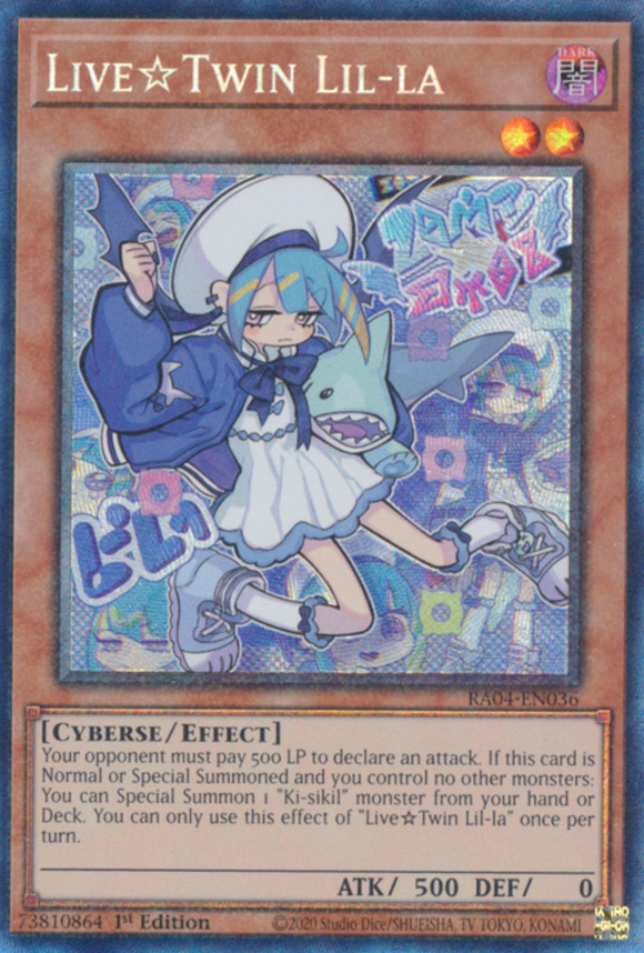Live Twin Lil-la - RA04-EN036 - Collector's Rare 1st Edition