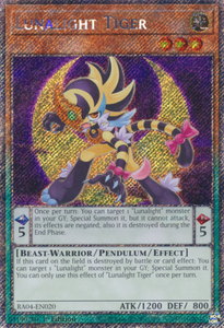Lunalight Tiger - RA04-EN020 - Platinum Secret Rare 1st Edition