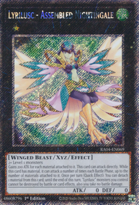 Lyrilusc - Assembled Nightingale - RA04-EN069 - Platinum Secret Rare 1st Edition