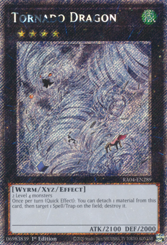 Tornado Dragon - RA04-EN289 - Platinum Secret Rare 1st Edition