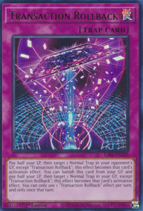 Transaction Rollback - RA04-EN105 - Ultra Rare 1st Edition