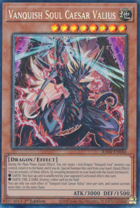 Vanquish Soul Caesar Valius - RA04-EN046 - Collector's Rare 1st Edition