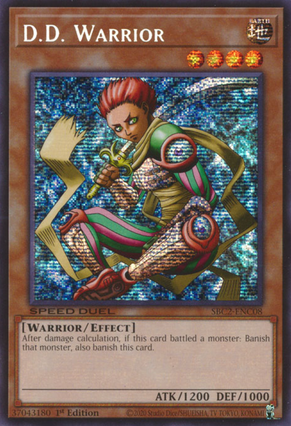 D.D. Warrior - SBC2-ENC08 - Prismatic Secret Rare 1st Edition