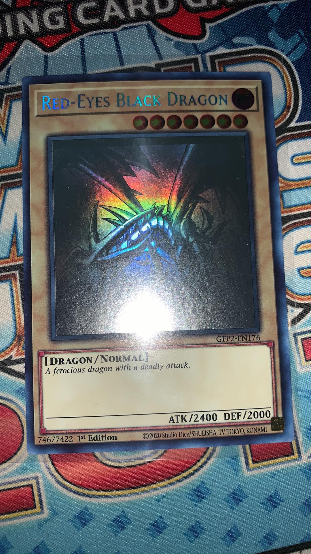 Red-Eyes Black Dragon - GFP2-EN176 - Ghost Rare 1st Edition