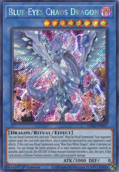 Blue-Eyes Chaos Dragon - LDS2-EN017 - Secret Rare 1st Edition