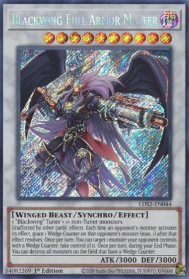 Blackwing Full Armor Master - LDS2-EN044 - Secret Rare 1st Edition