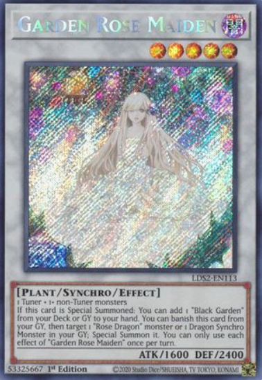 Garden Rose Maiden - LDS2-EN113 - Secret Rare 1st Edition