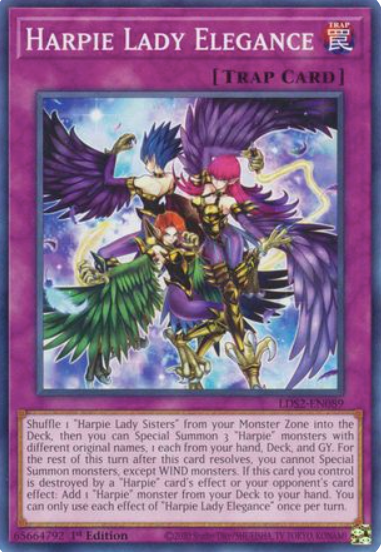 Harpie Lady Elegance - LDS2-EN089 - Common 1st Edition