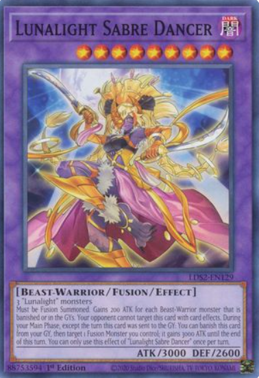 Lunalight Sabre Dancer - LDS2-EN129 - Common 1st Edition