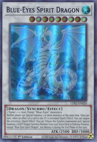 Blue-Eyes Spirit Dragon - LDS2-EN020 - Ultra Rare 1st Edition (Various Colours)