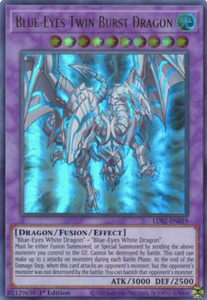 Blue-Eyes Twin Burst Dragon - LDS2-EN019 - Ultra Rare 1st Edition (Various Colours)