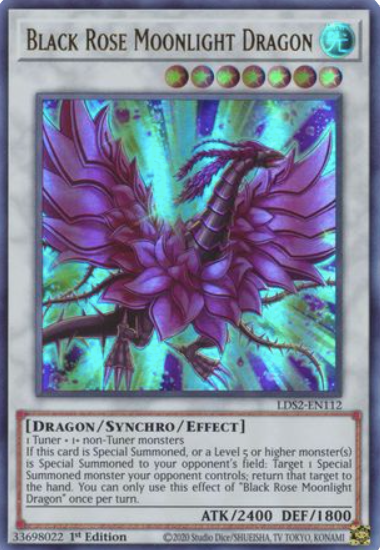 Black Rose Moonlight Dragon - LDS2-EN112 - Ultra Rare 1st Edition (Various Colours)