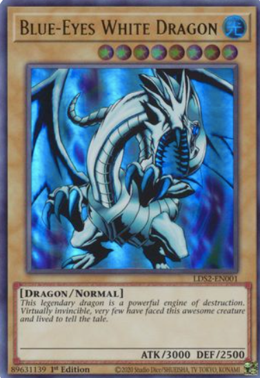 Blue-Eyes White Dragon - LDS2-EN001 - Ultra Rare 1st Edition (Various Colours)