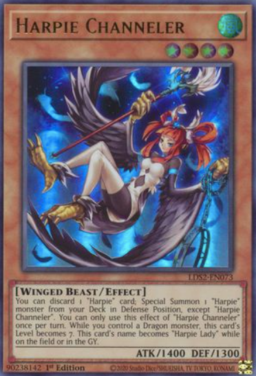 Harpie Channeler - LDS2-EN073 - Ultra Rare 1st Edition (Various Colours)