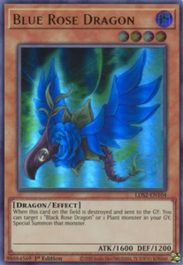 Blue Rose Dragon - LDS2-EN104 - Ultra Rare 1st Edition (Various Colours)