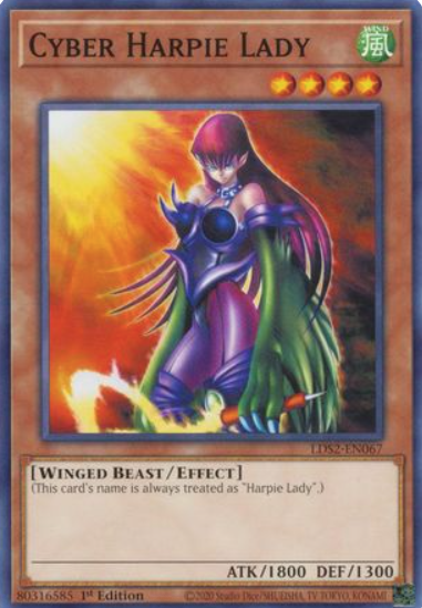 Cyber Harpie Lady - LDS2-EN067 - Common 1st Edition