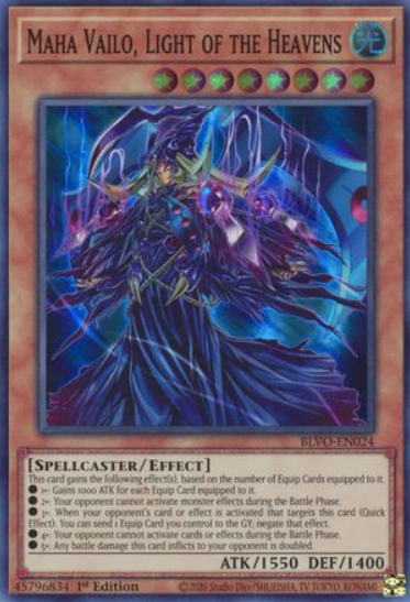 Maha Vailo, Light of the Heavens - BLVO-EN024 - Super Rare 1st Edition