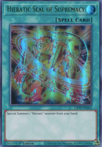 Hieratic Seal of Supremacy - GFTP-EN055 - Ultra Rare 1st Edition