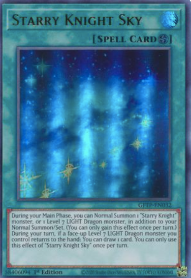 Starry Knight Sky - GFTP-EN032 - Ultra Rare 1st Edition