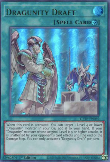 Dragunity Draft - GFTP-EN039 - Ultra Rare 1st Edition