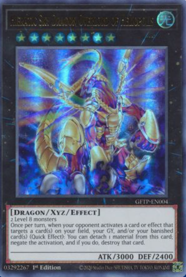 Hieratic Sky Dragon Overlord of Heliopolis - GFTP-EN004 - Ultra Rare 1st Edition