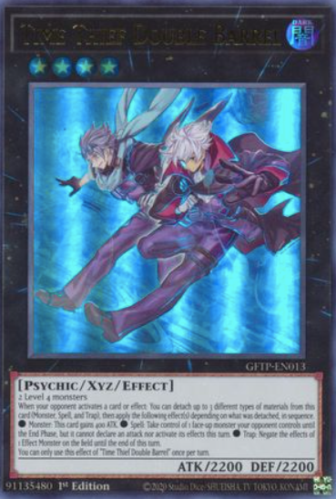 Time Thief Double Barrels - GFTP-EN013 - Ultra Rare 1st Edition