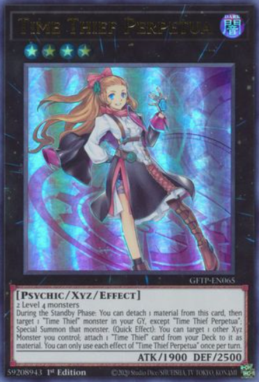 Time Thief Perpetua - GFTP-EN065 - Ultra Rare 1st Edition