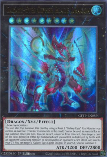 Galaxy-Eyes Cipher Blade Dragon - GFTP-EN059 - Ultra Rare 1st Edition