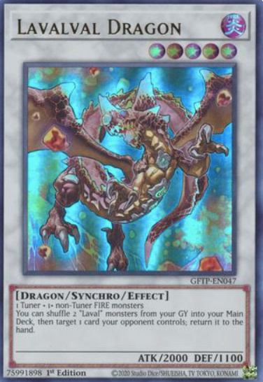 Lavalval Dragon - GFTP-EN047 - Ultra Rare 1st Edition