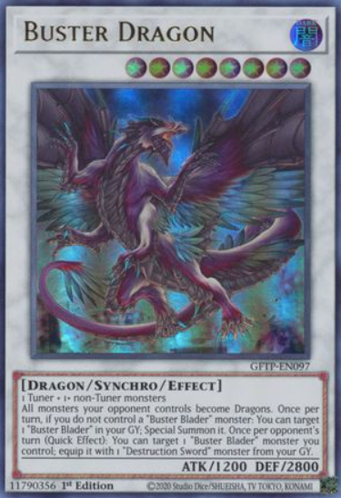 Buster Dragon - GFTP-EN097 - Ultra Rare 1st Edition