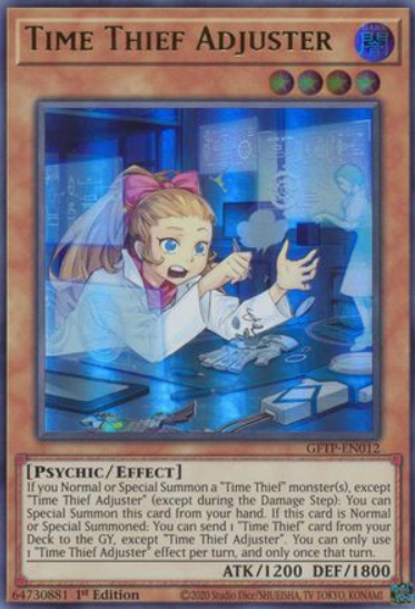 Time Thief Adjuster - GFTP-EN012 - Ultra Rare 1st Edition