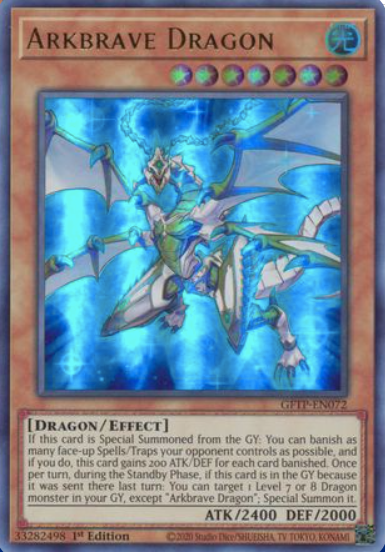 Arkbrave Dragon - GFTP-EN072 - Ultra Rare 1st Edition