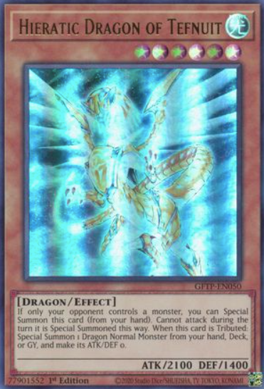 Hieratic Dragon of Tefnuit - GFTP-EN050 - Ultra Rare 1st Edition