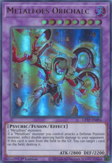 Metalfoes Orichalc - GFTP-EN094 - Ultra Rare 1st Edition