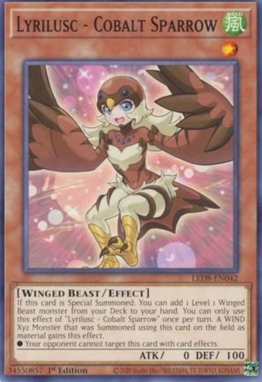 Lyrilusc - Cobalt Sparrow - LED8-EN042 - Common 1st Edition