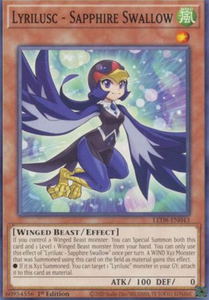 Lyrilusc - Sapphire Swallow - LED8-EN043 - Common 1st Edition