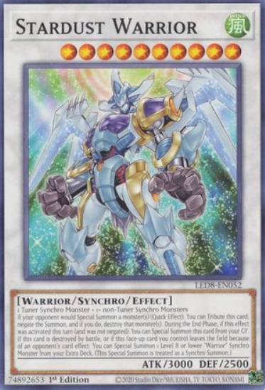 Stardust Warrior - LED8-EN052 - Common 1st Edition