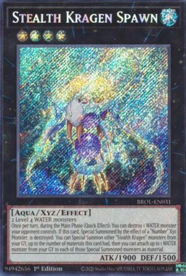 Stealth Kragen Spawn - BROL-EN031 - Secret Rare 1st Edition