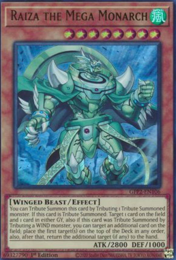 Raiza the Mega Monarch - GFP2-EN106 - Ultra Rare 1st Edition