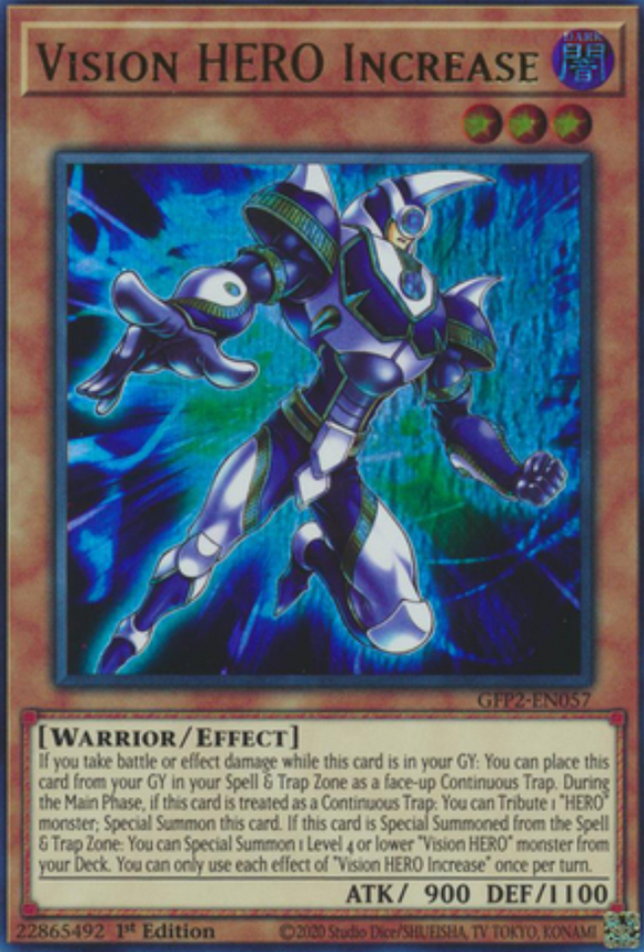 Vision HERO Increase - GFP2-EN057 - Ultra Rare 1st Edition