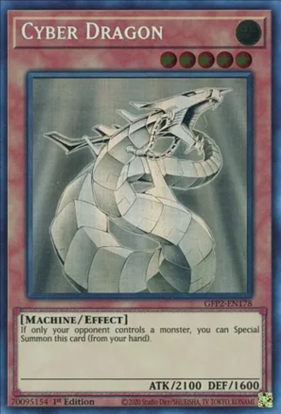 Cyber Dragon - GFP2-EN178 - Ghost Rare 1st Edition