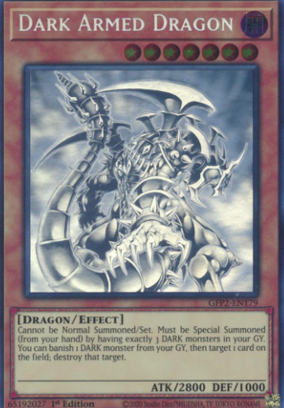 Dark Armed Dragon - GFP2-EN179 - Ghost Rare 1st Edition