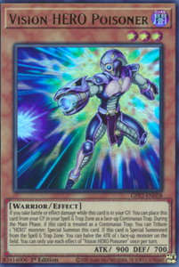 Vision HERO Poisoner - GFP2-EN058 - Ultra Rare 1st Edition