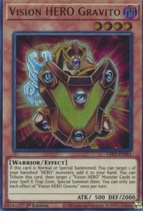 Vision HERO Gravito - GFP2-EN061 - Ultra Rare 1st Edition